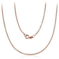 Auksinė grandinėlė Anchor 1.4 mm, briaunų apdirbimas deimantu, Raudonas Auksas 585 praba