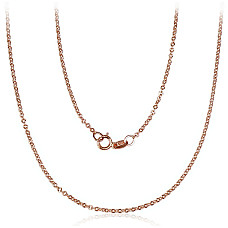 Auksinė grandinėlė Anchor 1.4 mm , briaunų apdirbimas deimantu, 42, 1.37 g, Raudonas Auksas 585 praba