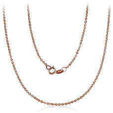 Auksinė grandinėlė Anchor 1.4 mm , briaunų apdirbimas deimantu, 42, 1.38 g, Raudonas Auksas 585 praba