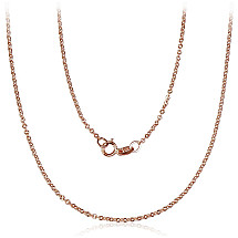 Auksinė grandinėlė Anchor 1.4 mm , briaunų apdirbimas deimantu, 45, 1.45 g, Raudonas Auksas 585 praba
