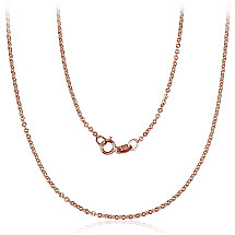 Auksinė grandinėlė Anchor 1.4 mm , briaunų apdirbimas deimantu, 45, 1.47 g, Raudonas Auksas 585 praba