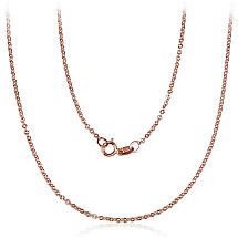 Auksinė grandinėlė Anchor 1.4 mm , briaunų apdirbimas deimantu, 47, 1.5 g, Raudonas Auksas 585 praba