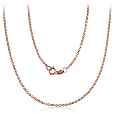 Auksinė grandinėlė Anchor 1.4 mm , briaunų apdirbimas deimantu, 47, 1.52 g, Raudonas Auksas 585 praba