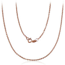 Auksinė grandinėlė Anchor 1.4 mm , briaunų apdirbimas deimantu, 55, 1.75 g, Raudonas Auksas 585 praba