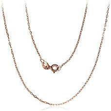 Auksinė grandinėlė Anchor 1.2 mm , briaunų apdirbimas deimantu, 47, 1.6 g, Raudonas Auksas 585 praba