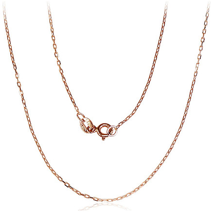 Grandinėlės,  - Auksinė grandinėlė Anchor 1.2 mm , briaunų apdirbimas deimantu, 55, 1.84 g, Raudonas Auksas 585 praba