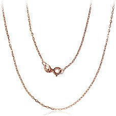 Auksinė grandinėlė Anchor 1.2 mm , briaunų apdirbimas deimantu, 55, 1.85 g, Raudonas Auksas 585 praba