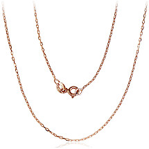Auksinė grandinėlė Anchor 1.2 mm , briaunų apdirbimas deimantu, 55, 1.87 g, Raudonas Auksas 585 praba