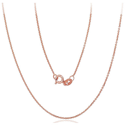 Grandinėlės,  - Auksinė grandinėlė Anchor 1 mm, 40, 1.54 g, Raudonas Auksas 585 praba