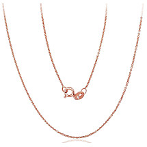 Auksinė grandinėlė Anchor 1 mm, 42, 1.61 g, Raudonas Auksas 585 praba