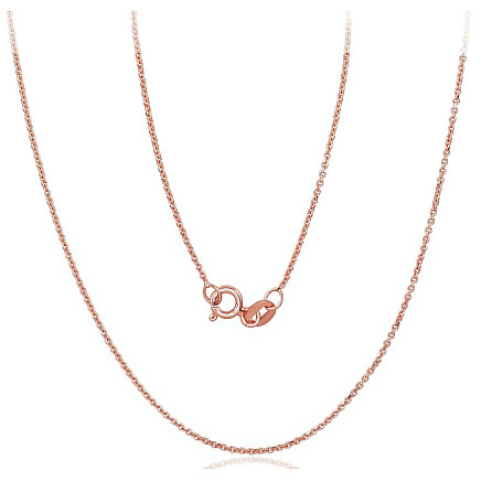 Grandinėlės,  - Auksinė grandinėlė Anchor 1 mm, 47, 1.74 g, Raudonas Auksas 585 praba
