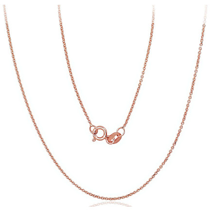 Grandinėlės,  - Auksinė grandinėlė Anchor 1 mm, 47, 1.78 g, Raudonas Auksas 585 praba