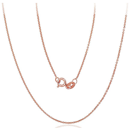 Grandinėlės,  - Auksinė grandinėlė Anchor 1 mm, 55, 2.04 g, Raudonas Auksas 585 praba