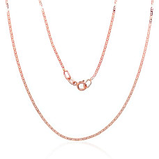 Auksinė grandinėlė Marina 1.1 mm , briaunų apdirbimas deimantu, 55, 1.46 g, Raudonas Auksas 585 praba