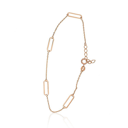 Apyrankės,  - Auksinė apyrankė, 17, 0.92 g, Raudonas Auksas 585 praba