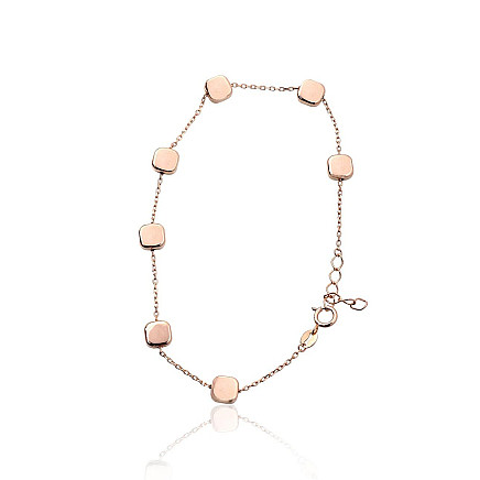 Apyrankės,  - Auksinė apyrankė, 17, 1.68 g, Raudonas Auksas 585 praba