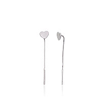Sidabriniai auskarai, 0.6 g, Sidabras 925 praba, rodis (padengti)