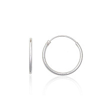 Sidabriniai auskarai –žiedai, 0.4 g, Sidabras 925 praba