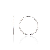 Sidabriniai auskarai –žiedai, 0.5 g, Sidabras 925 praba