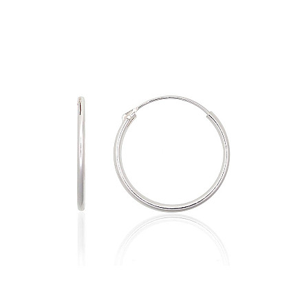 Auskarai-žiedai,  - Sidabriniai auskarai –žiedai, 0.5 g, Sidabras 925 praba