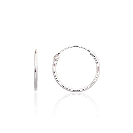 Auskarai-žiedai,  - Sidabriniai auskarai –žiedai, 0.4 g, Sidabras 925 praba