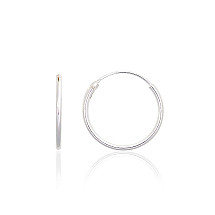 Sidabriniai auskarai –žiedai, 0.5 g, Sidabras 925 praba