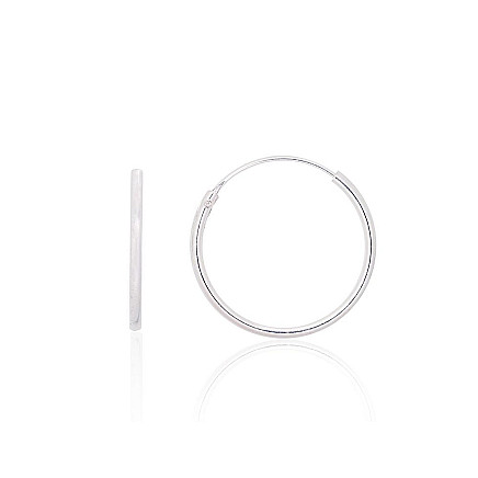 Auskarai-žiedai,  - Sidabriniai auskarai –žiedai, 0.6 g, Sidabras 925 praba