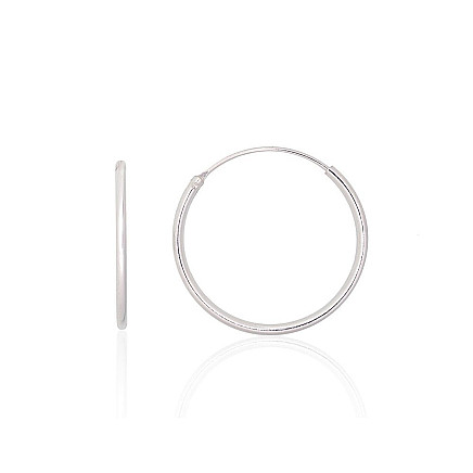 Auskarai-žiedai,  - Sidabriniai auskarai –žiedai, 0.6 g, Sidabras 925 praba