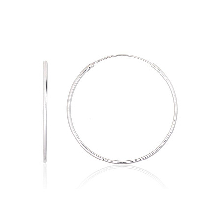 Auskarai-žiedai,  - Sidabriniai auskarai –žiedai, 1.4 g, Sidabras 925 praba