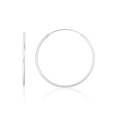 Sidabriniai auskarai –žiedai, 1.5 g, Sidabras 925 praba