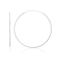 Sidabriniai auskarai –žiedai, 2.4 g, Sidabras 925 praba