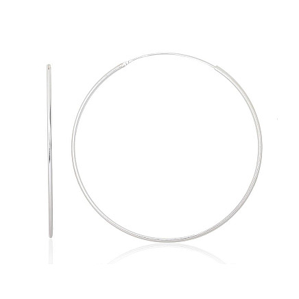 Auskarai-žiedai,  - Sidabriniai auskarai –žiedai, 2.4 g, Sidabras 925 praba