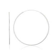 Sidabriniai auskarai –žiedai, 2.5 g, Sidabras 925 praba