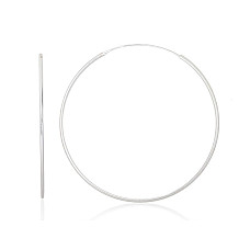 Sidabriniai auskarai –žiedai, 2.5 g, Sidabras 925 praba
