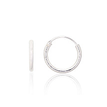 Sidabriniai auskarai –žiedai, 0.5 g, Sidabras 925 praba
