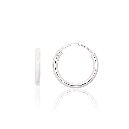 Auskarai-žiedai,  - Sidabriniai auskarai –žiedai, 0.5 g, Sidabras 925 praba