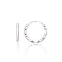 Sidabriniai auskarai –žiedai, 0.7 g, Sidabras 925 praba