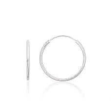 Sidabriniai auskarai –žiedai, 1.2 g, Sidabras 925 praba