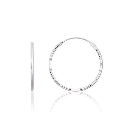 Auskarai-žiedai,  - Sidabriniai auskarai –žiedai, 1.4 g, Sidabras 925 praba