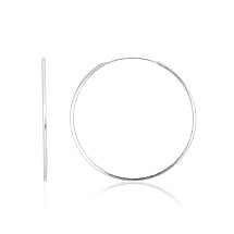 Sidabriniai auskarai –žiedai, 1.8 g, Sidabras 925 praba