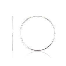 Sidabriniai auskarai –žiedai, 1.8 g, Sidabras 925 praba