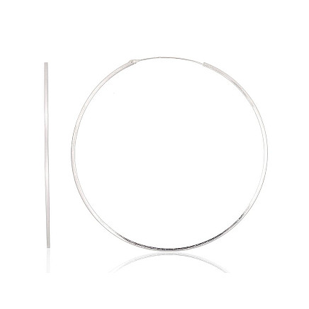 Auskarai-žiedai,  - Sidabriniai auskarai –žiedai, 2.4 g, Sidabras 925 praba