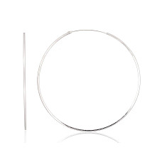 Sidabriniai auskarai –žiedai, 2.5 g, Sidabras 925 praba