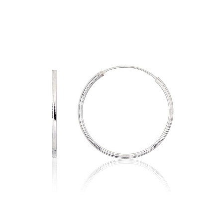 Auskarai-žiedai,  - Sidabriniai auskarai –žiedai, 1.8 g, Sidabras 925 praba