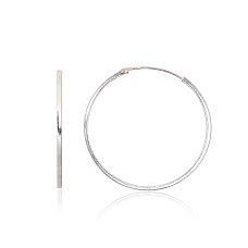 Sidabriniai auskarai –žiedai, 2.5 g, Sidabras 925 praba
