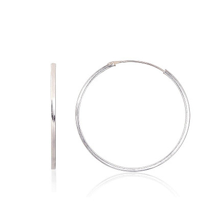 Auskarai-žiedai,  - Sidabriniai auskarai –žiedai, 2.5 g, Sidabras 925 praba