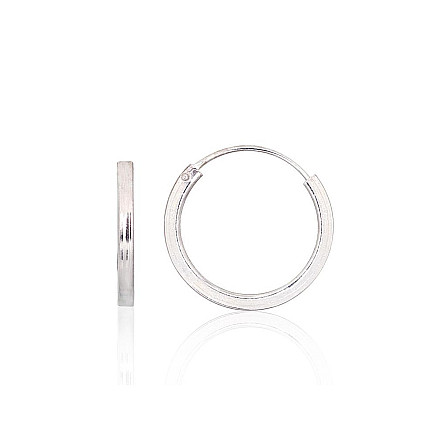 Auskarai-žiedai,  - Sidabriniai auskarai –žiedai, 1.6 g, Sidabras 925 praba