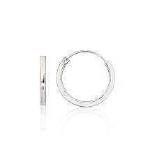 Sidabriniai auskarai –žiedai, 1.7 g, Sidabras 925 praba