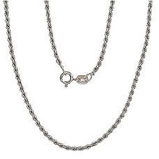 Sidabrinė grandinėlė Rope 2 mm, Sidabras 925 praba, rodis (padengti)