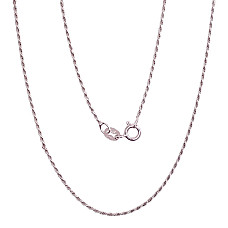 Sidabrinė grandinėlė Rope 1, 1 mm, Sidabras 925 praba, rodis (padengti)